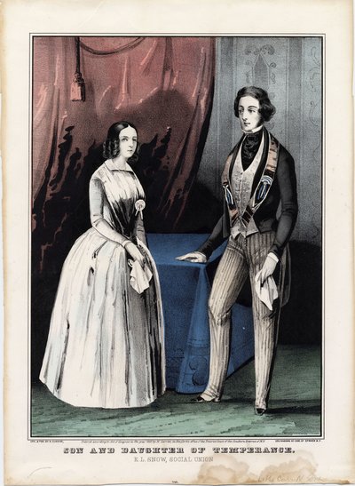 Son and Daughter of Temperance: E.L. Snow, Social Union by Nathaniel Currier